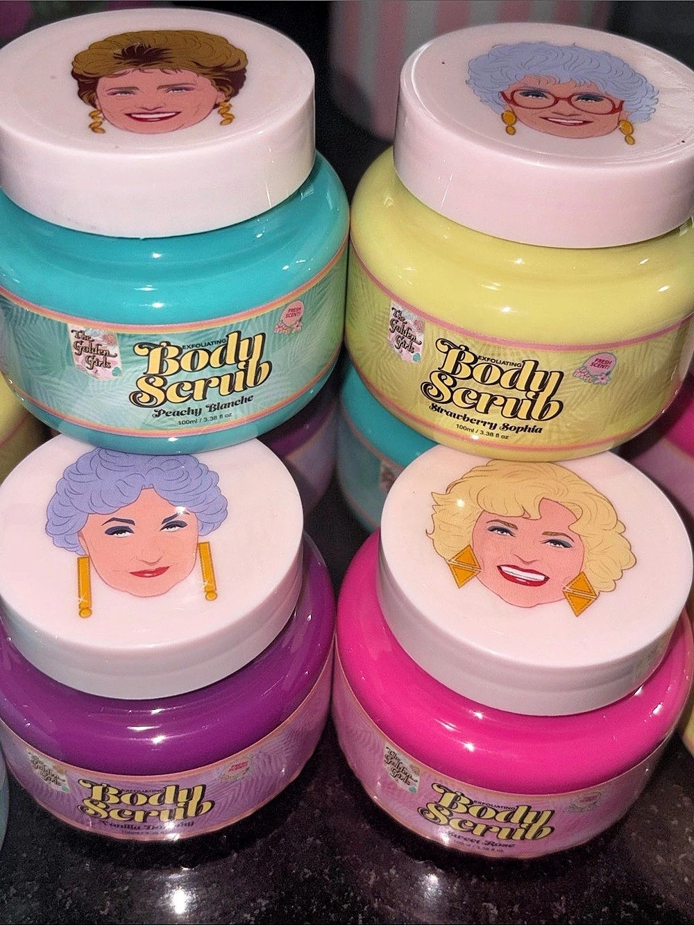 The Golden Girls Body Scrub Four-Piece Set NWT